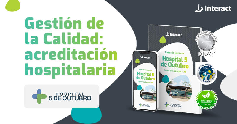 La imagen muestra el montaje de dispositivos, que muestran el caso de éxito en la gestión de calidad en el Hospital 5 de Outubro